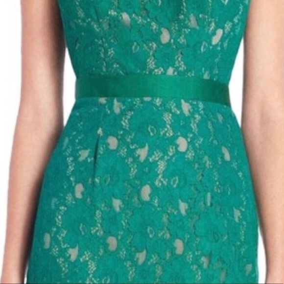 BCBGMAXAZRIA Green Lace “Alice” Cocktail Dress. - Picture 6 of 7